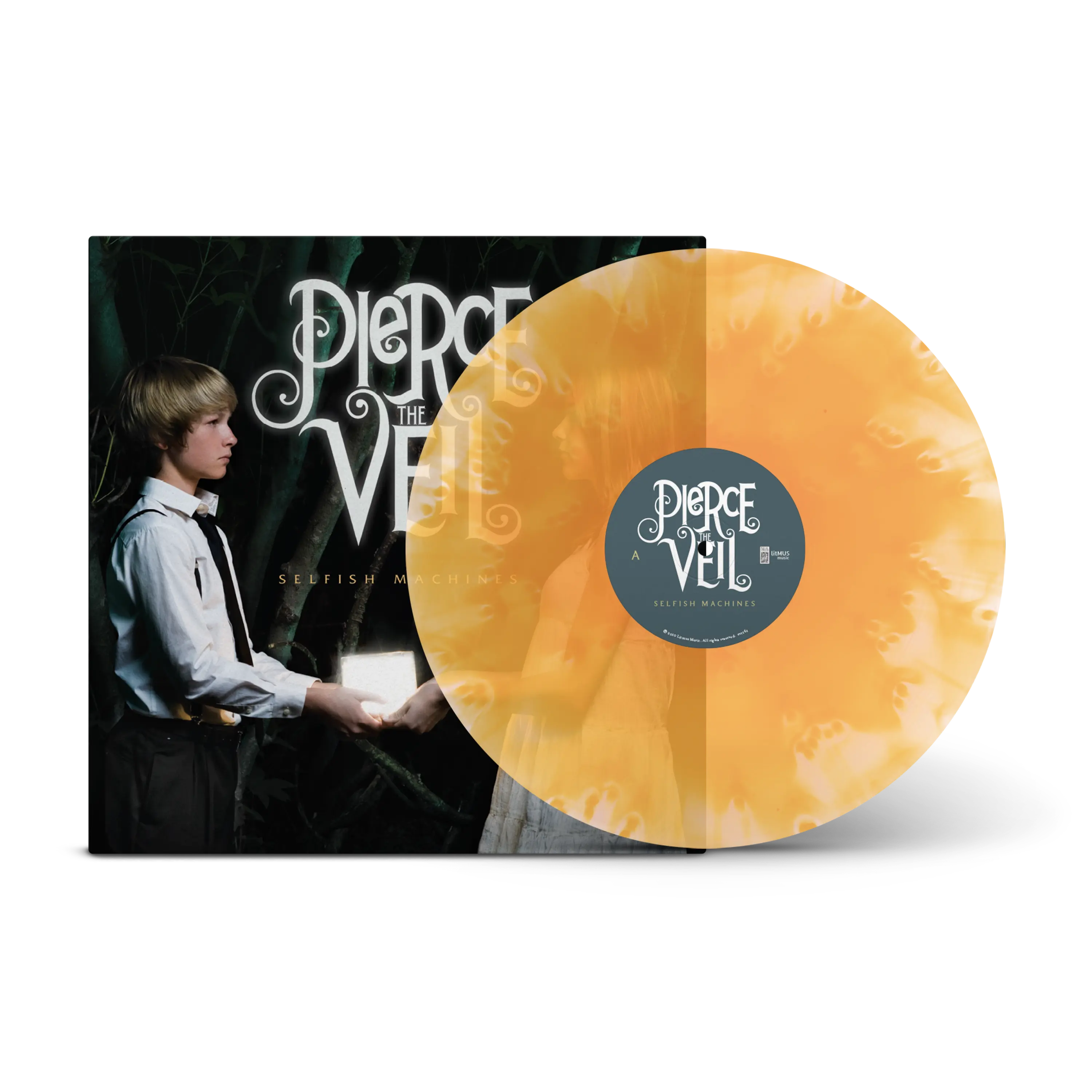Selfish Machines Ultra Clear & Neon Orange Cloudy LP – Rude