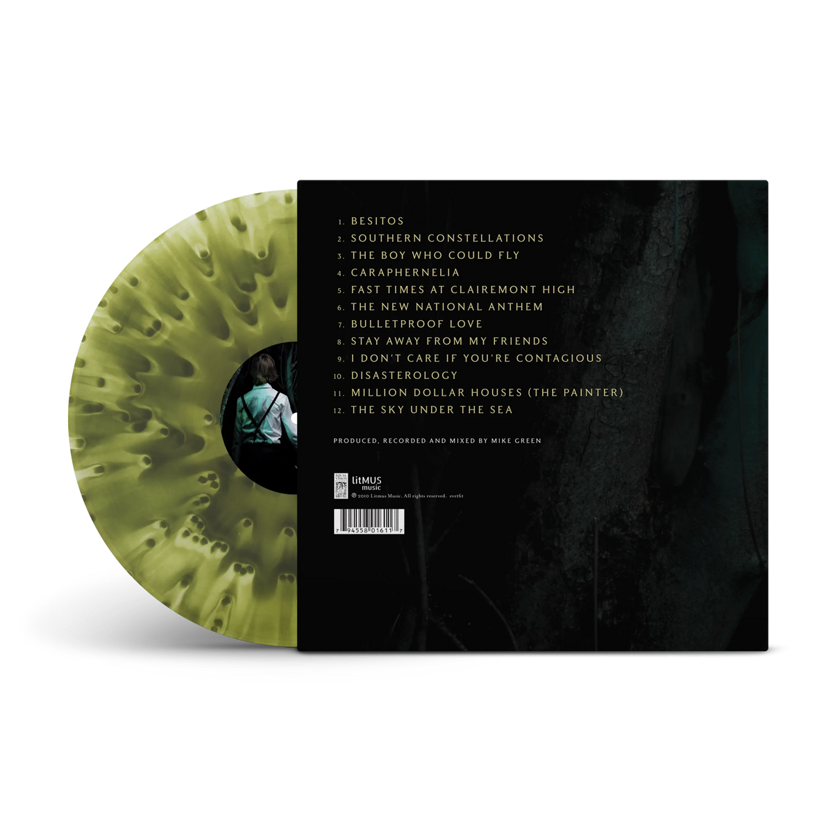 Selfish Machines Transparent & Swamp Green Cloudy LP