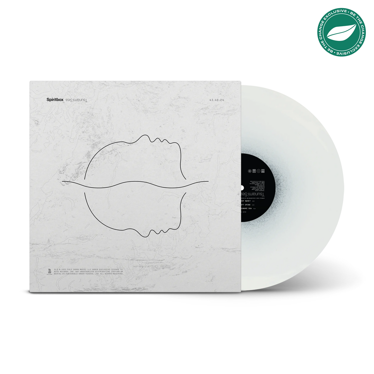 Tsunami Sea Black & Solid White Color in Color with Alternate Artwork LP