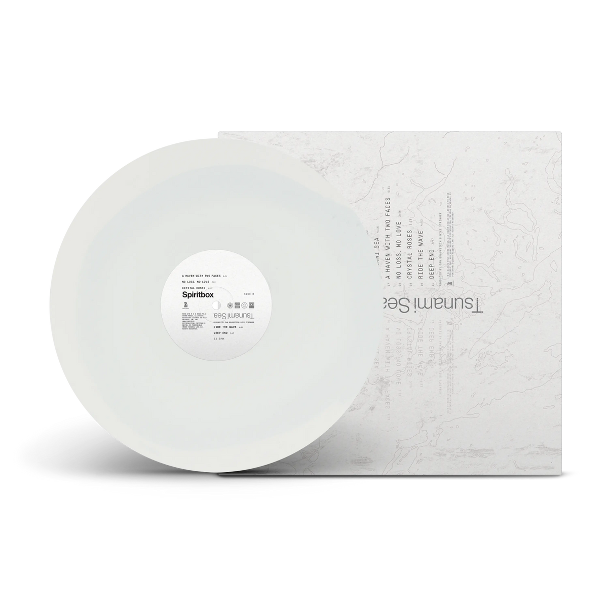 Tsunami Sea Black & Solid White Color in Color with Alternate Artwork LP