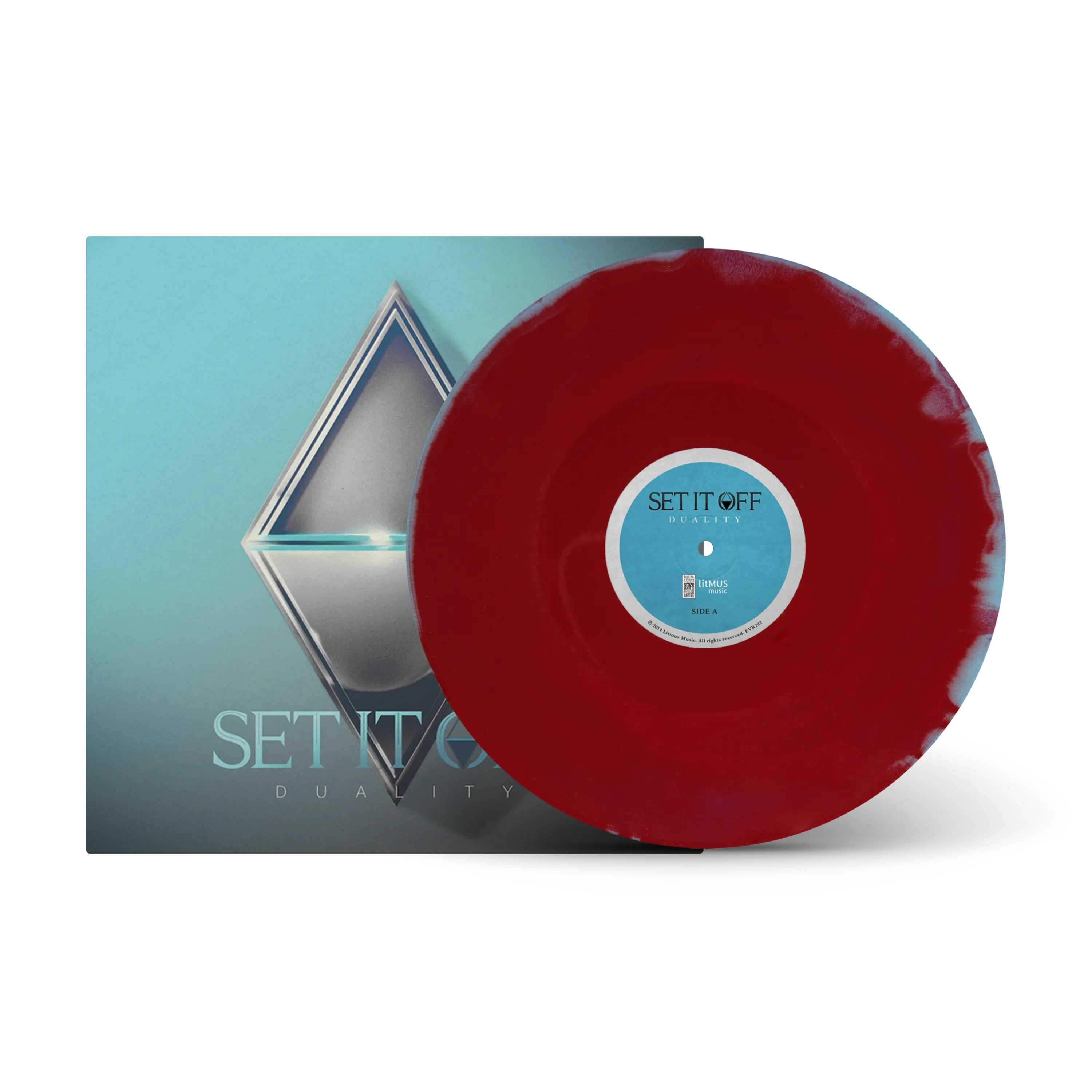 Duality Oxblood & Light Blue A/B Side LP – Rude Records Shop