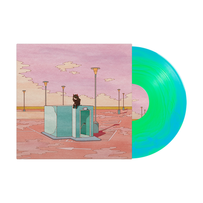 somebody in hell loves you (deluxe) Neon Green & Light Blue A Side / B Side LP