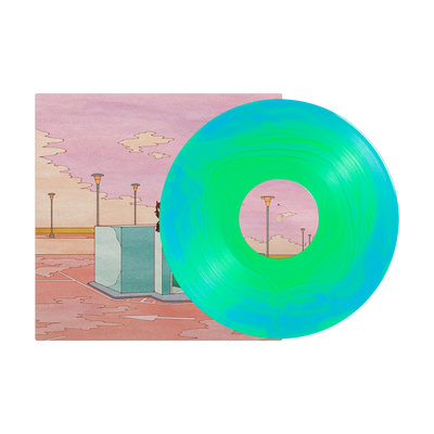 somebody in hell loves you (deluxe) Neon Green & Light Blue A Side / B Side LP