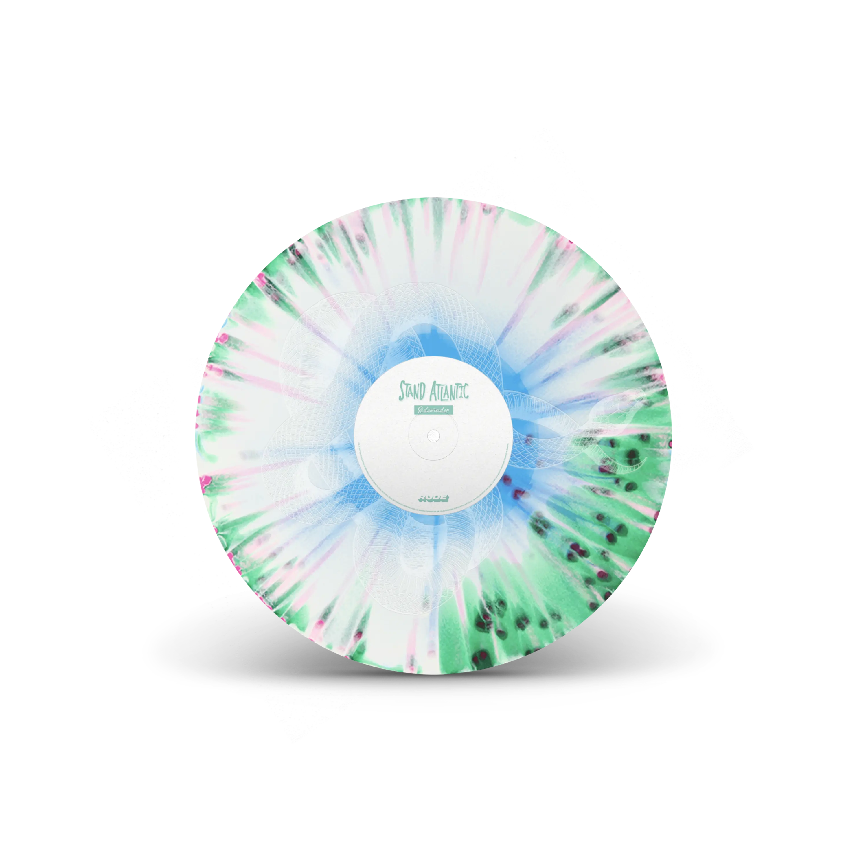 Sidewinder Tri-Coloured Green, Blue, White w/ Etched B Side LP