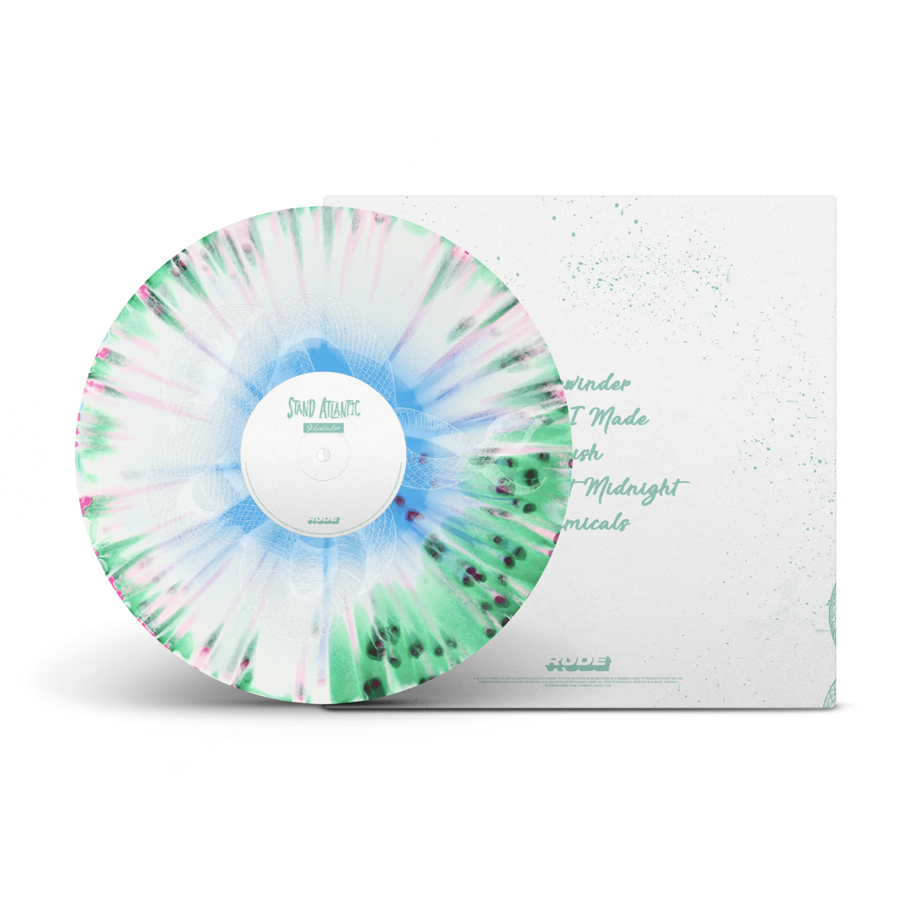 廃盤Stand Atlantic - Sidewinder Vinyl レコード Sidewinder Tri-Coloured Green, Blue, White w/ Etched B Side LP