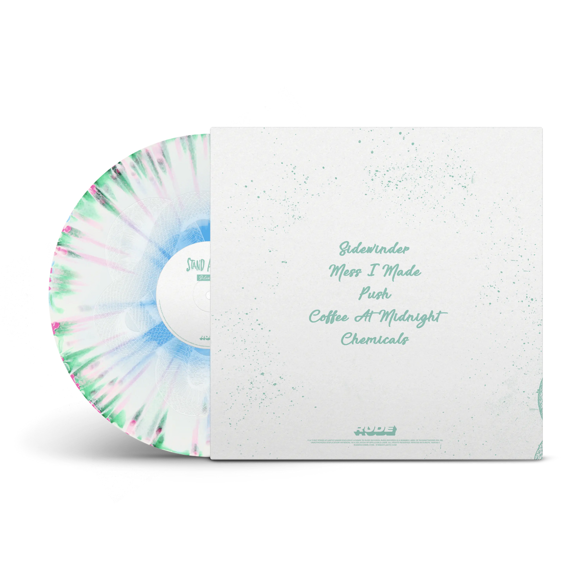 Sidewinder Tri-Coloured Green, Blue, White w/ Etched B Side LP