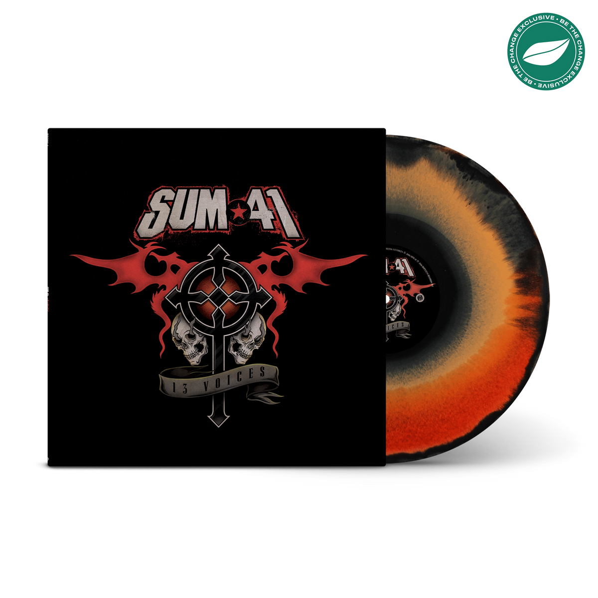 13 Voices Black, Orange & Transparent Red Tri-Coloured A/B Side LP