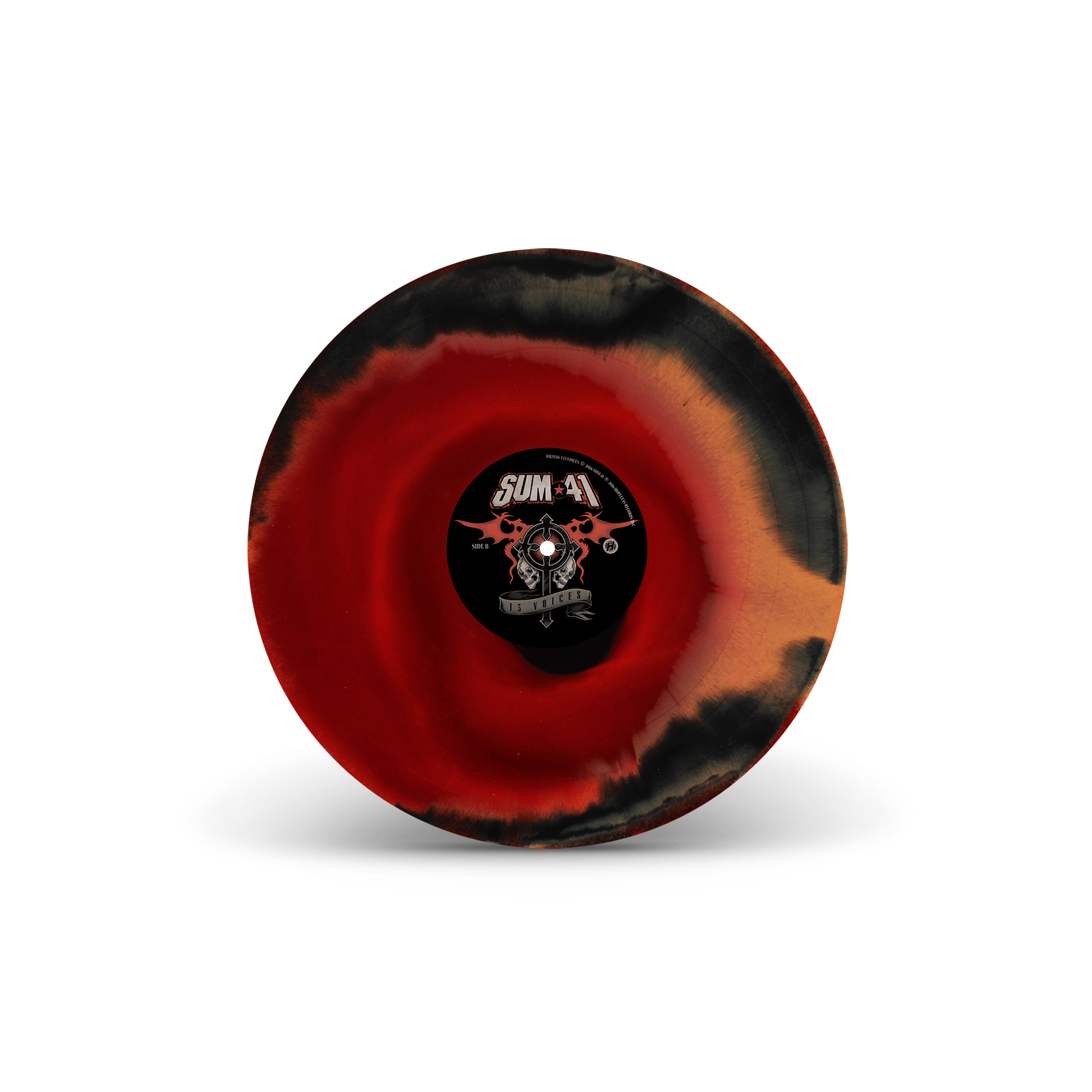 13 Voices Black, Orange & Transparent Red Tri-Coloured A/B Side LP