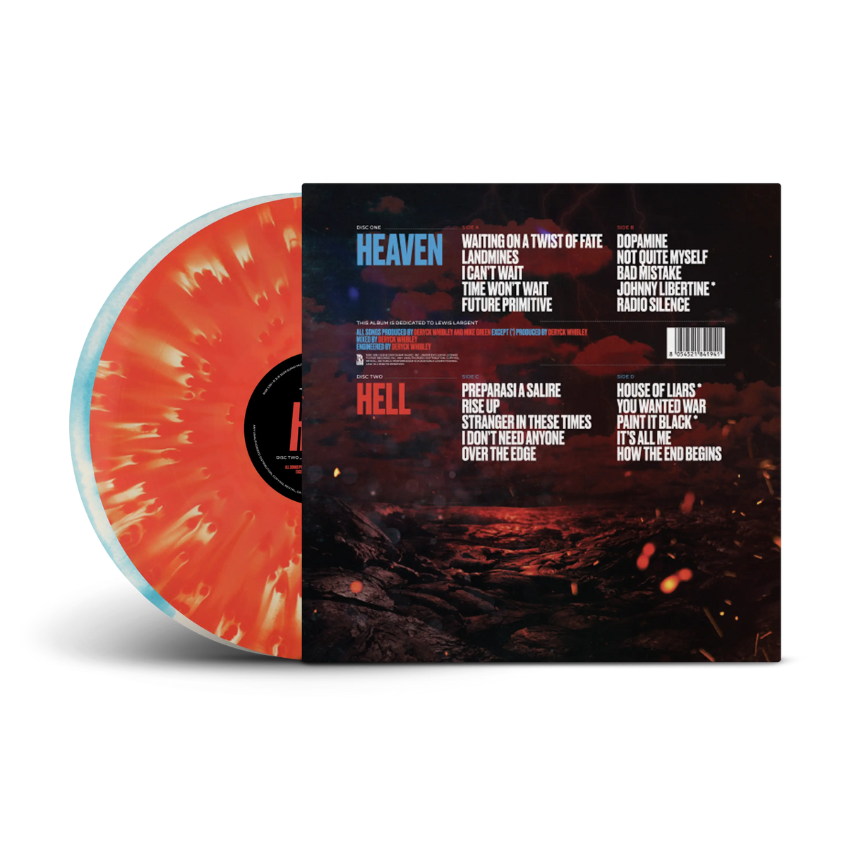 Heaven :x: Hell Sea Blue & White + Red & Coke Bottle A/B Side Double LP