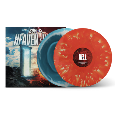 Heaven :x: Hell Sea Blue & White + Red & Coke Bottle A/B Side Double LP
