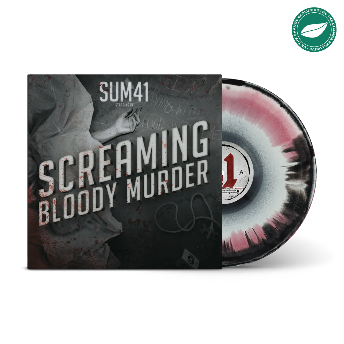 Screaming Bloody Murder Tri-Coloured A Side / B Side Magenta, Cream & Black LP