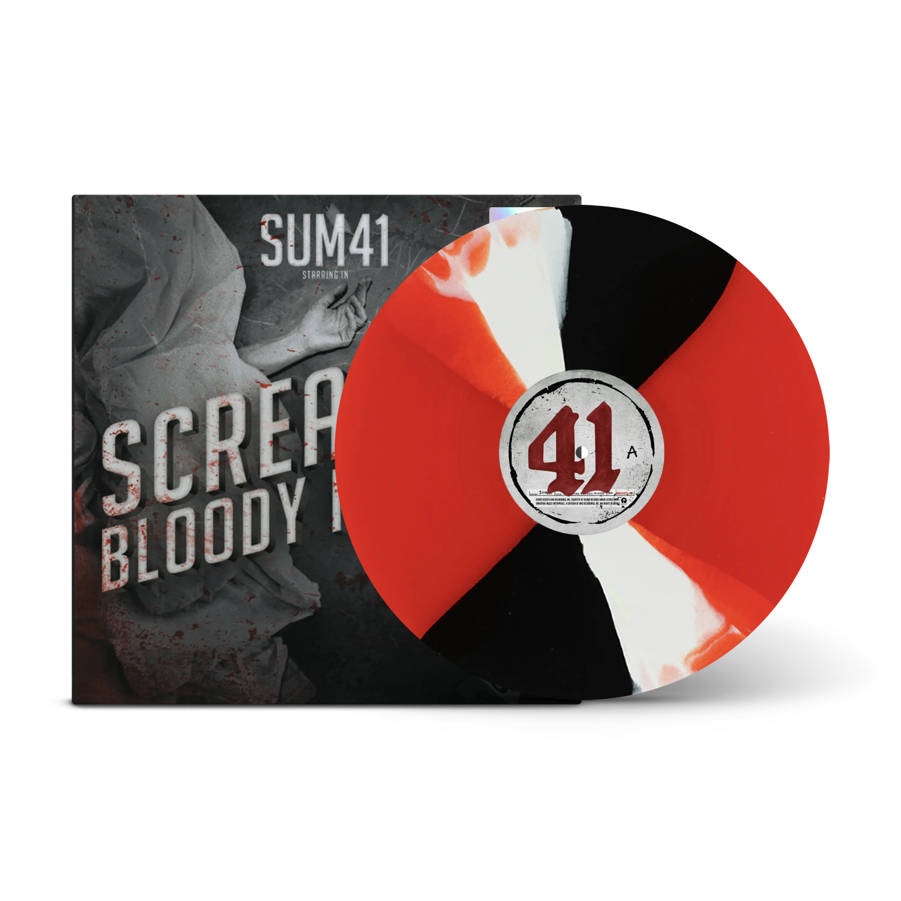 Screaming Bloody Murder Red, Black & White Twist LP – Rude Records