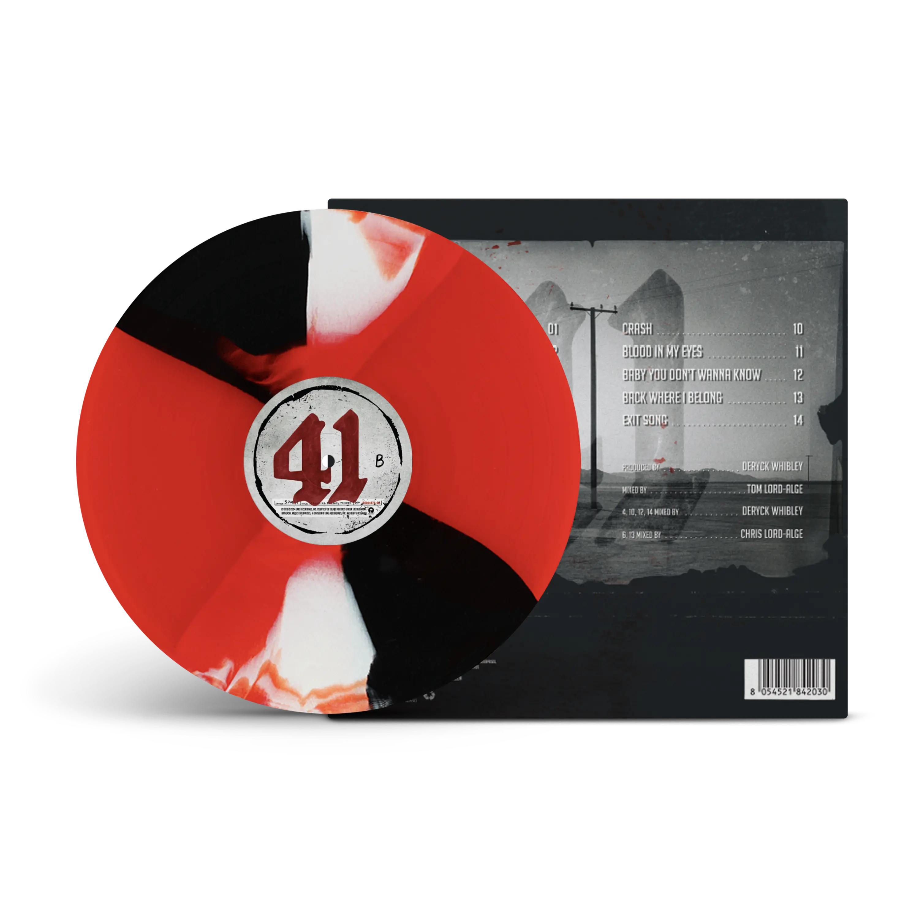 Screaming Bloody Murder Red, Black & White Twist LP – Rude Records