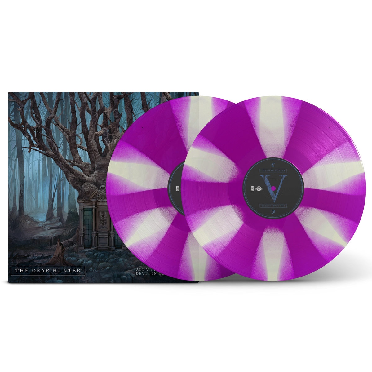 Act V: Hymns With The Devil In Confessional Neon Purple & White Pinwheel Double LP