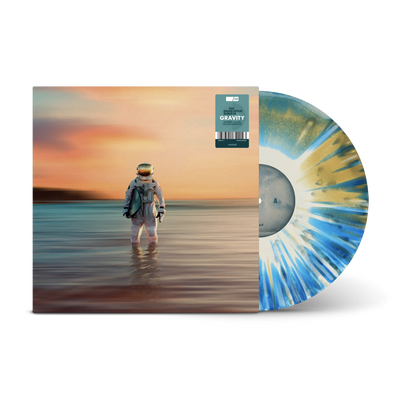 Gravity Tri-Coloured A Side / B Side Cream, Blue & Mustard LP
