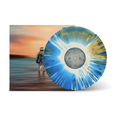 Gravity Tri-Coloured A Side / B Side Cream, Blue & Mustard LP