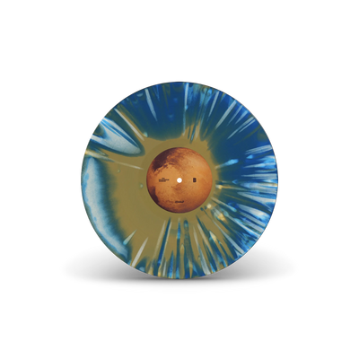 Gravity Tri-Coloured A Side / B Side Cream, Blue & Mustard LP