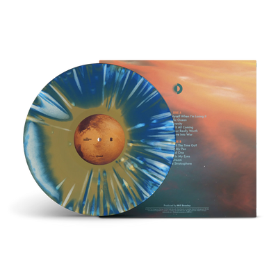 Gravity Tri-Coloured A Side / B Side Cream, Blue & Mustard LP