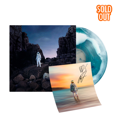Gravity Blue & White Sunburst LP with Alternate Artwork and Signed Insert