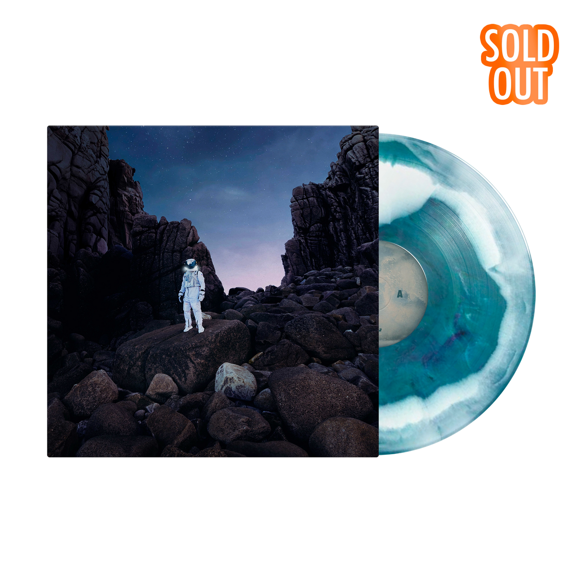 Gravity Blue & White Sunburst LP with Alternate Artwork and Signed Insert