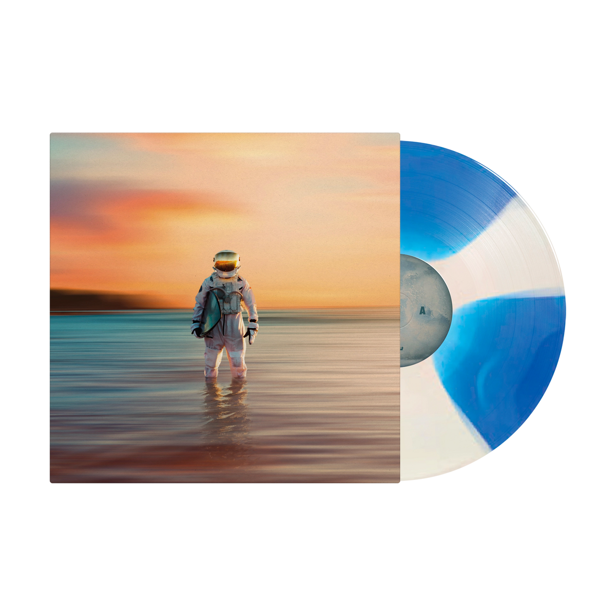 Gravity White & Blue Cornetto LP with Signed Insert