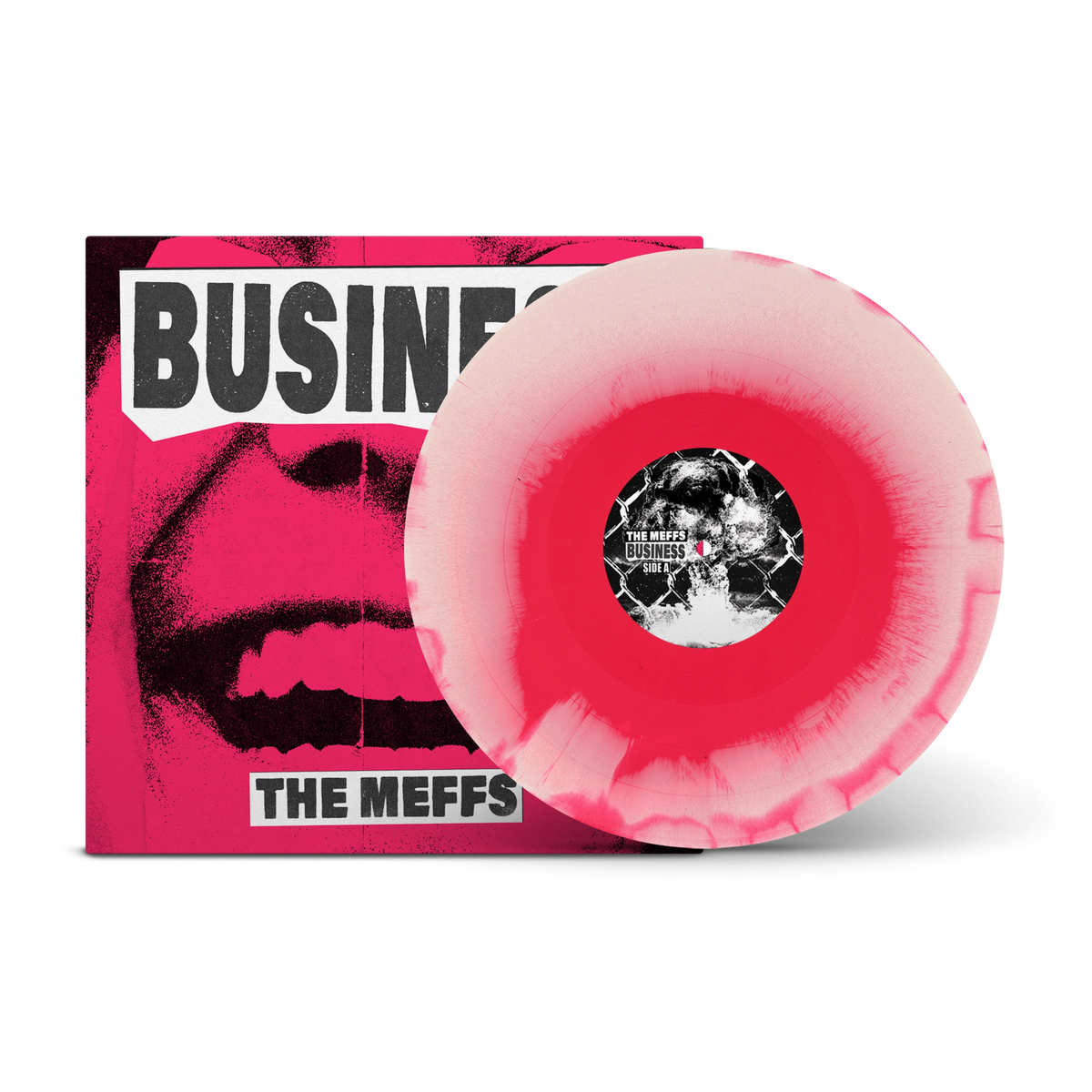Business (Alternate Artwork) Hot Pink & White A/B Side LP w/Signed Poster