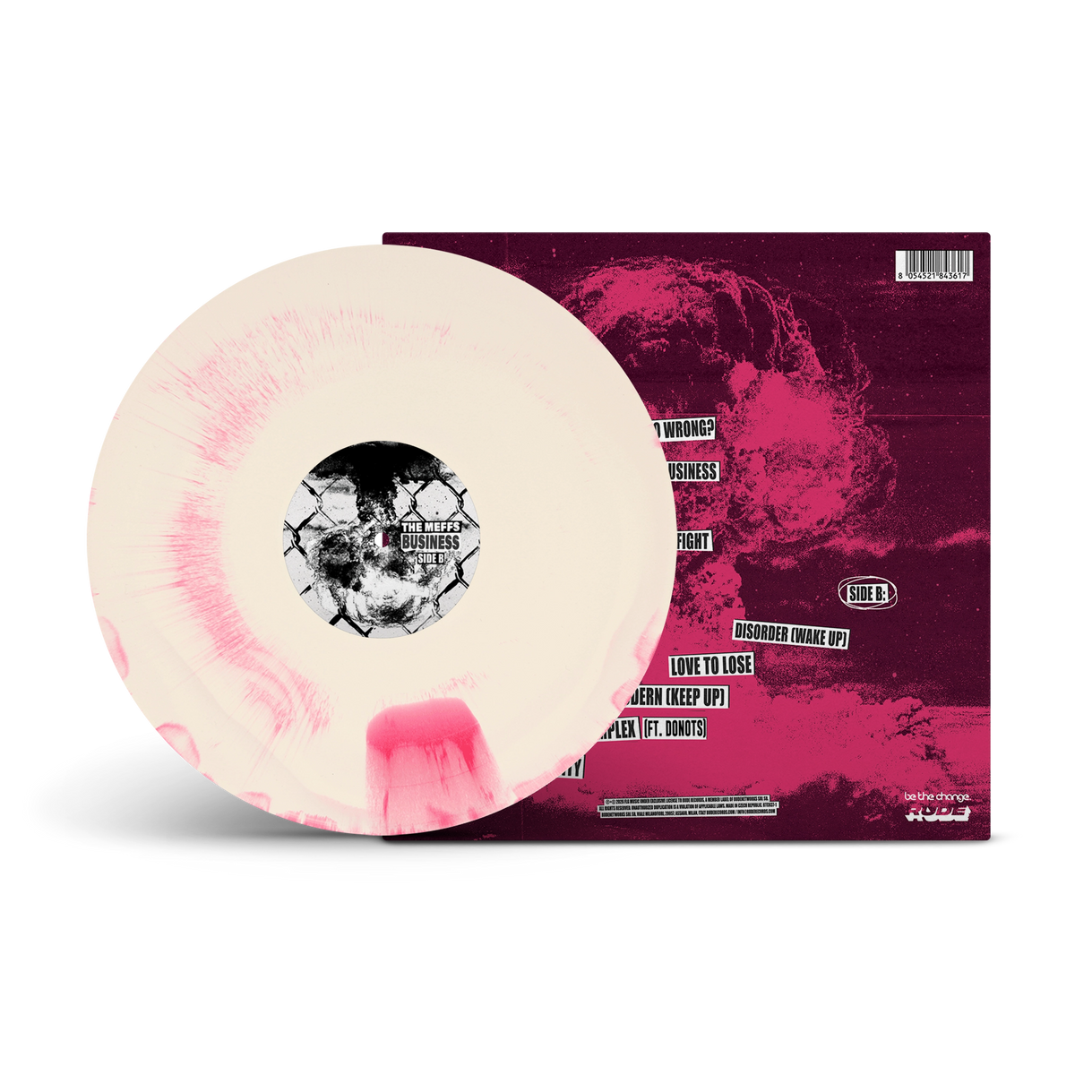 Business (Alternate Artwork) Hot Pink & White A/B Side LP w/Signed Poster