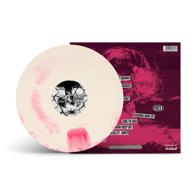 Business (Alternate Artwork) Hot Pink & White A/B Side LP w/Signed Poster