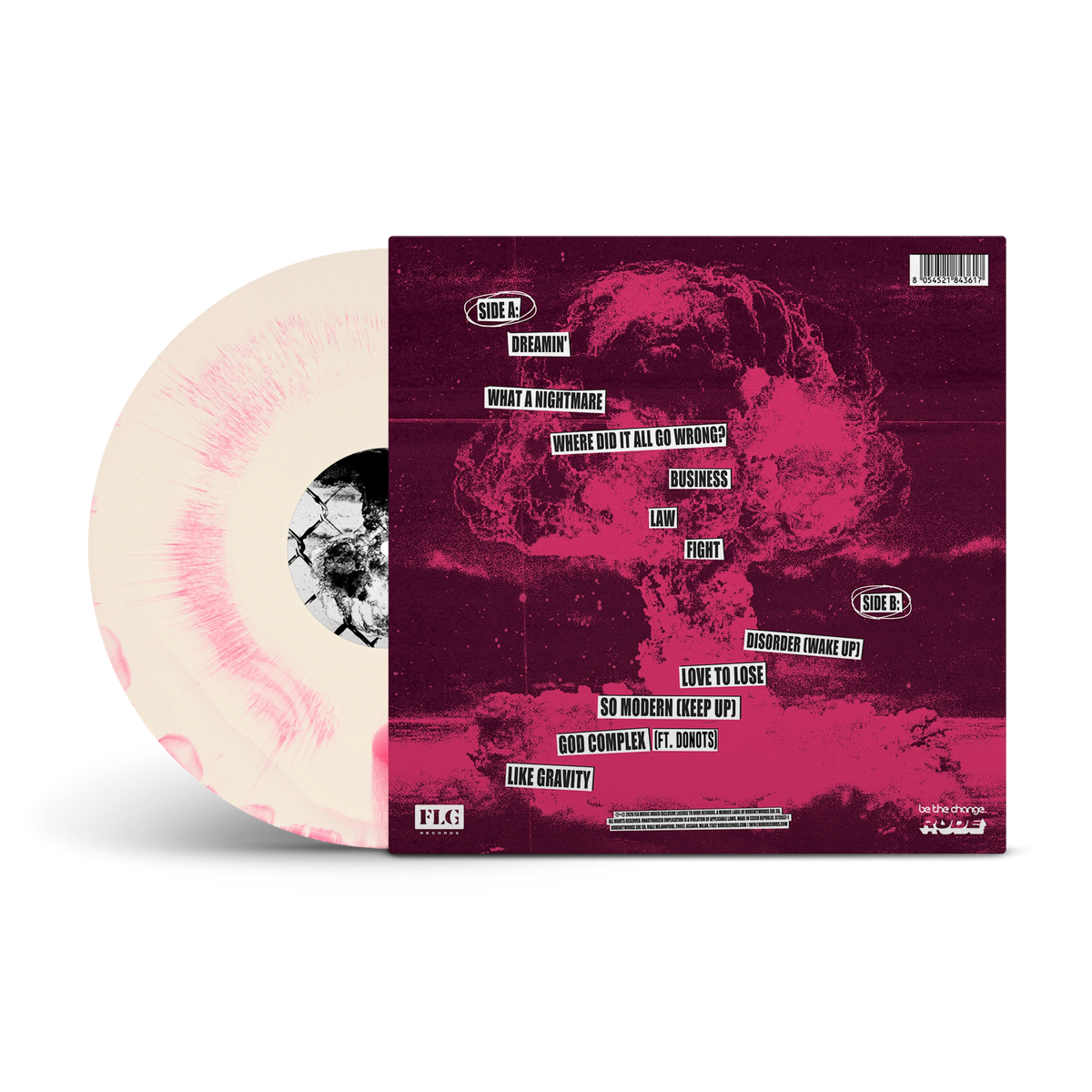 Business (Alternate Artwork) Hot Pink & White A/B Side LP w/Signed Poster