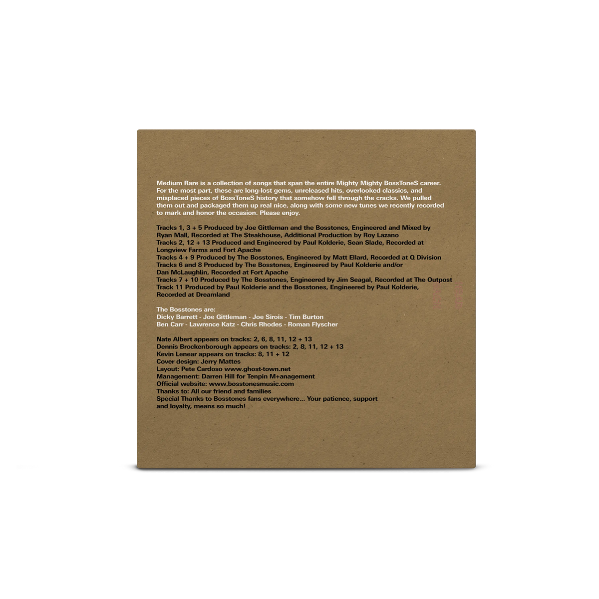Medium Rare Oxblood & Pink A/B Side LP