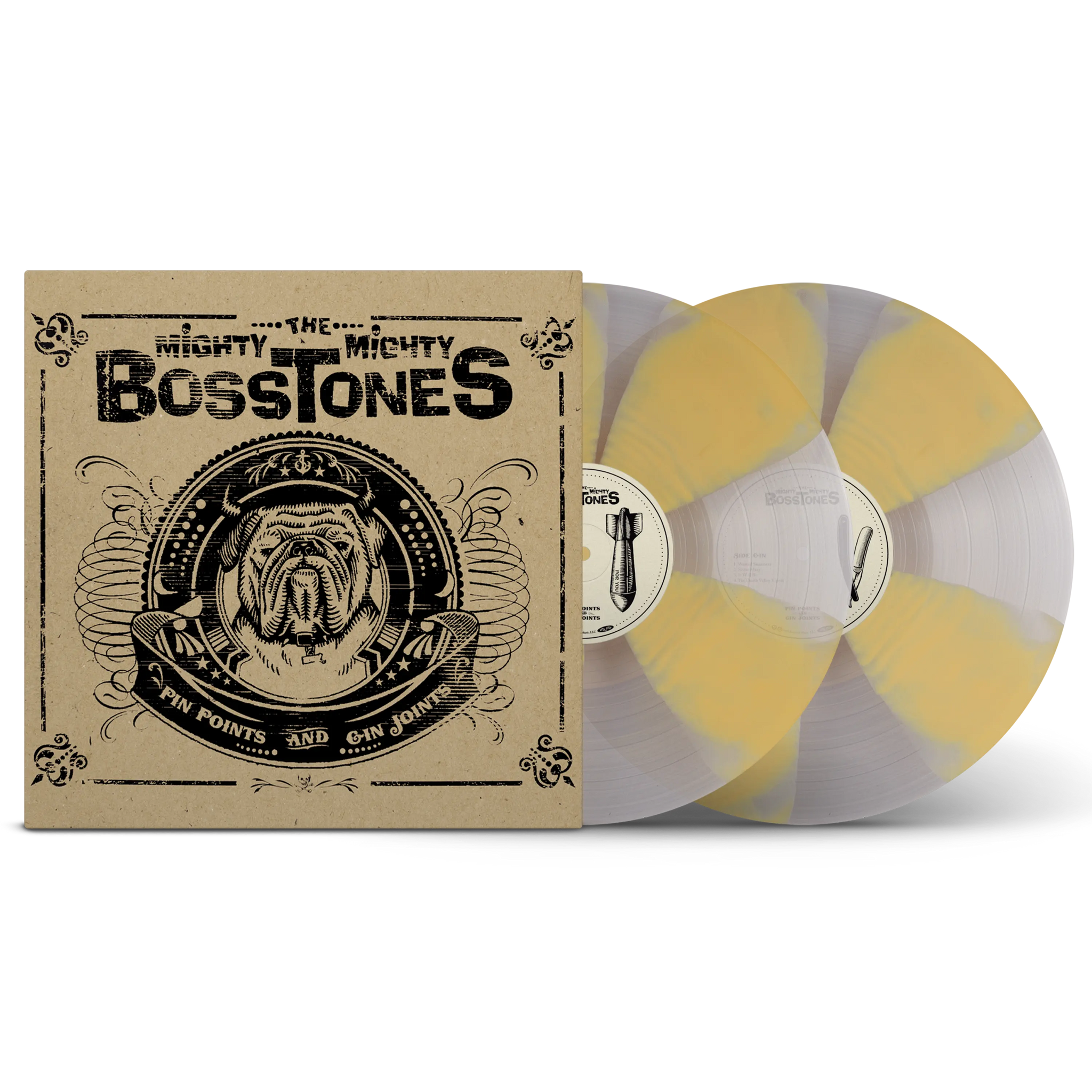 Pin Points And Gin Joints Mustard & Clear Cornetto Double LP