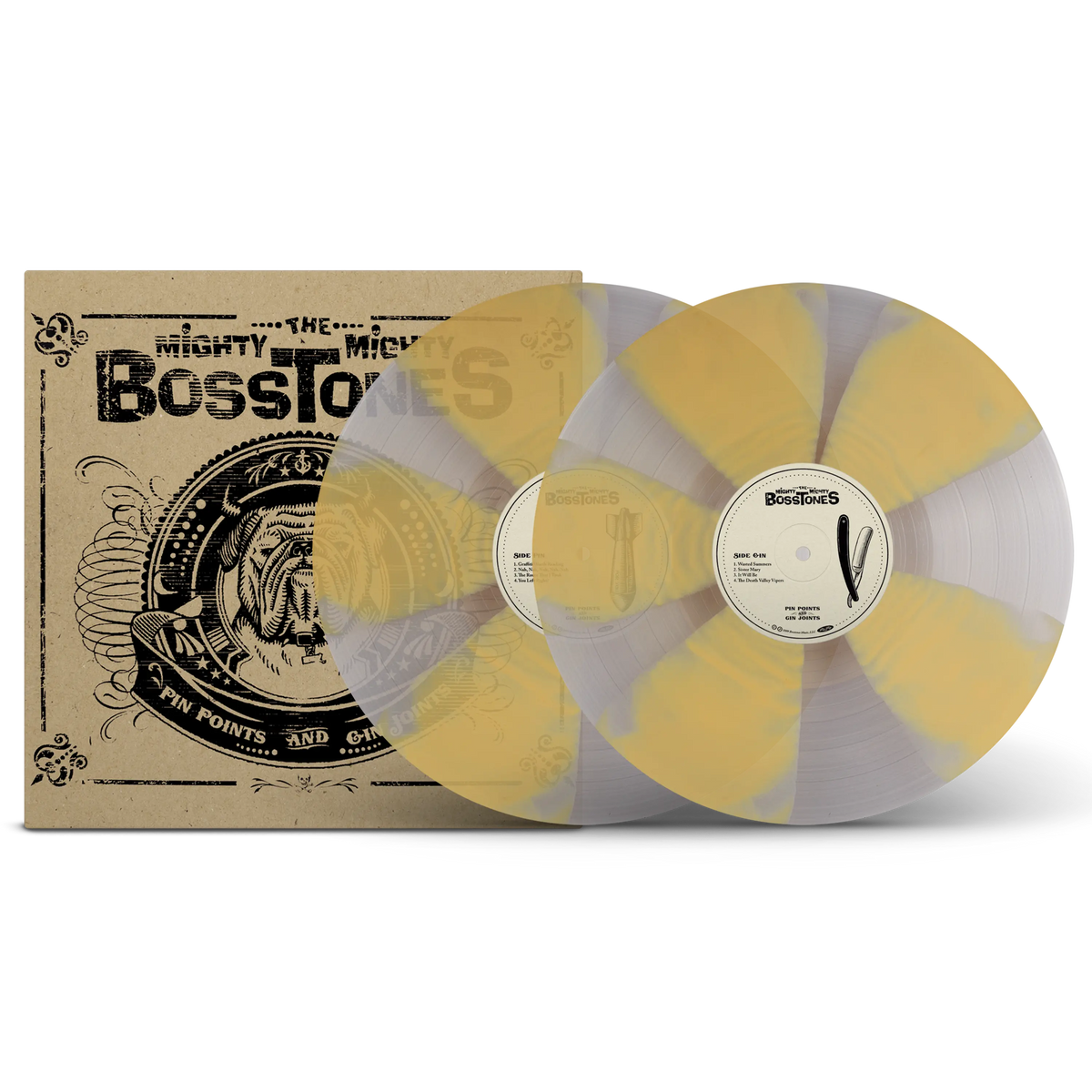 Pin Points And Gin Joints Mustard & Clear Cornetto Double LP