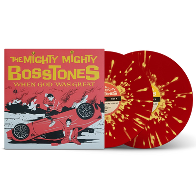 When God Was Great Red With Yellow Splatter Double LP