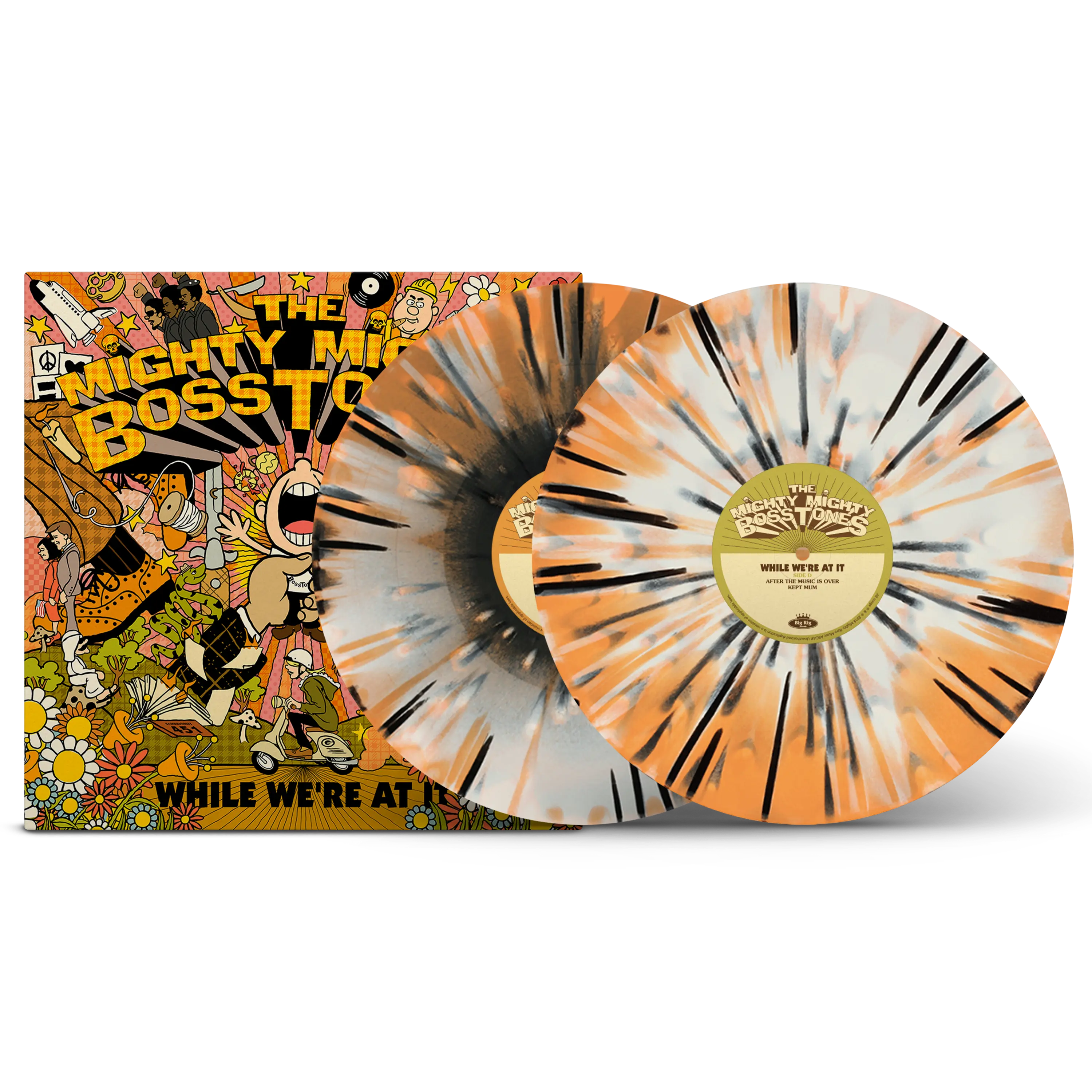 While We're At It Bone, Orange & Black Tri-Coloured A/B Side