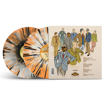 While We're At It Bone, Orange & Black Tri-Coloured A/B Side Double LP