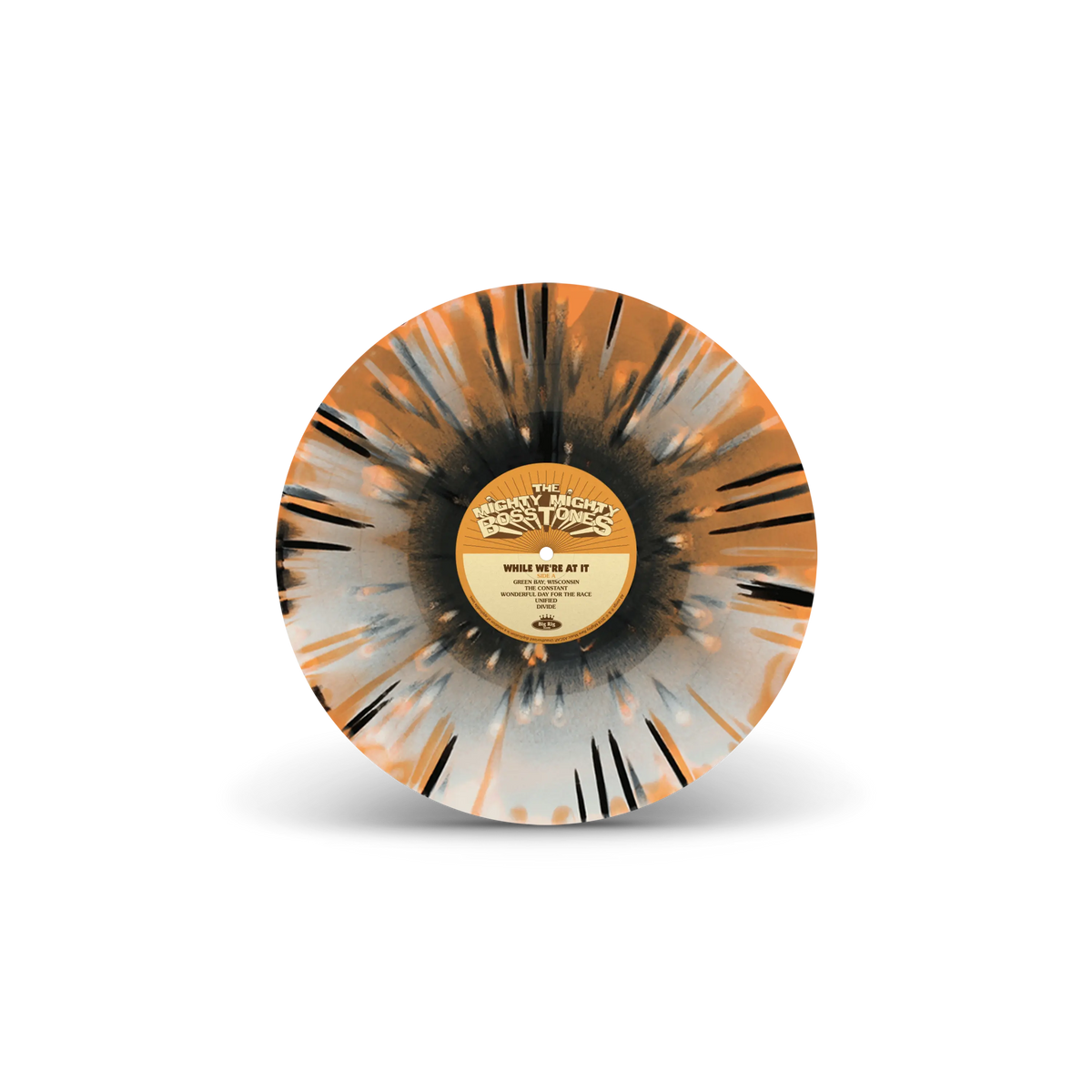 While We're At It Bone, Orange & Black Tri-Coloured A/B Side Double LP