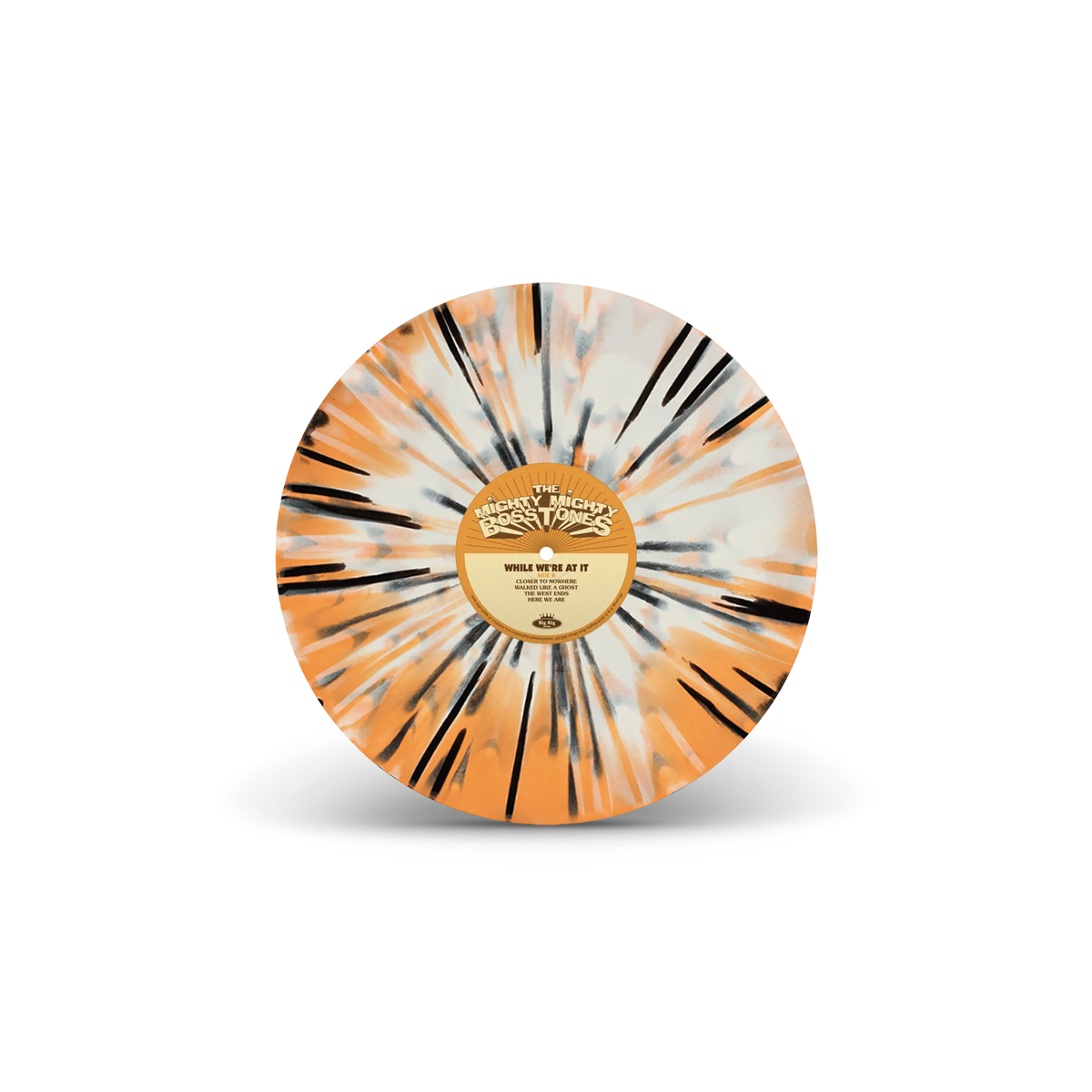 While We're At It Bone, Orange & Black Tri-Coloured A/B Side Double LP