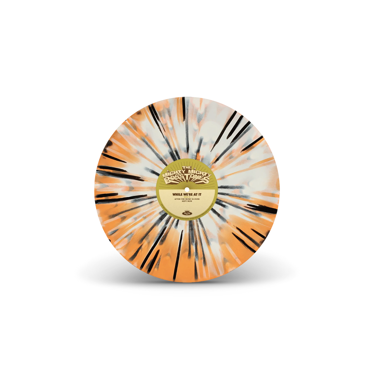 While We're At It Bone, Orange & Black Tri-Coloured A/B Side Double LP
