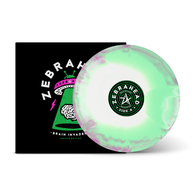 Brain Invaders (Deluxe Edition) Green, White & Purple Tri-Coloured A/B Side LP