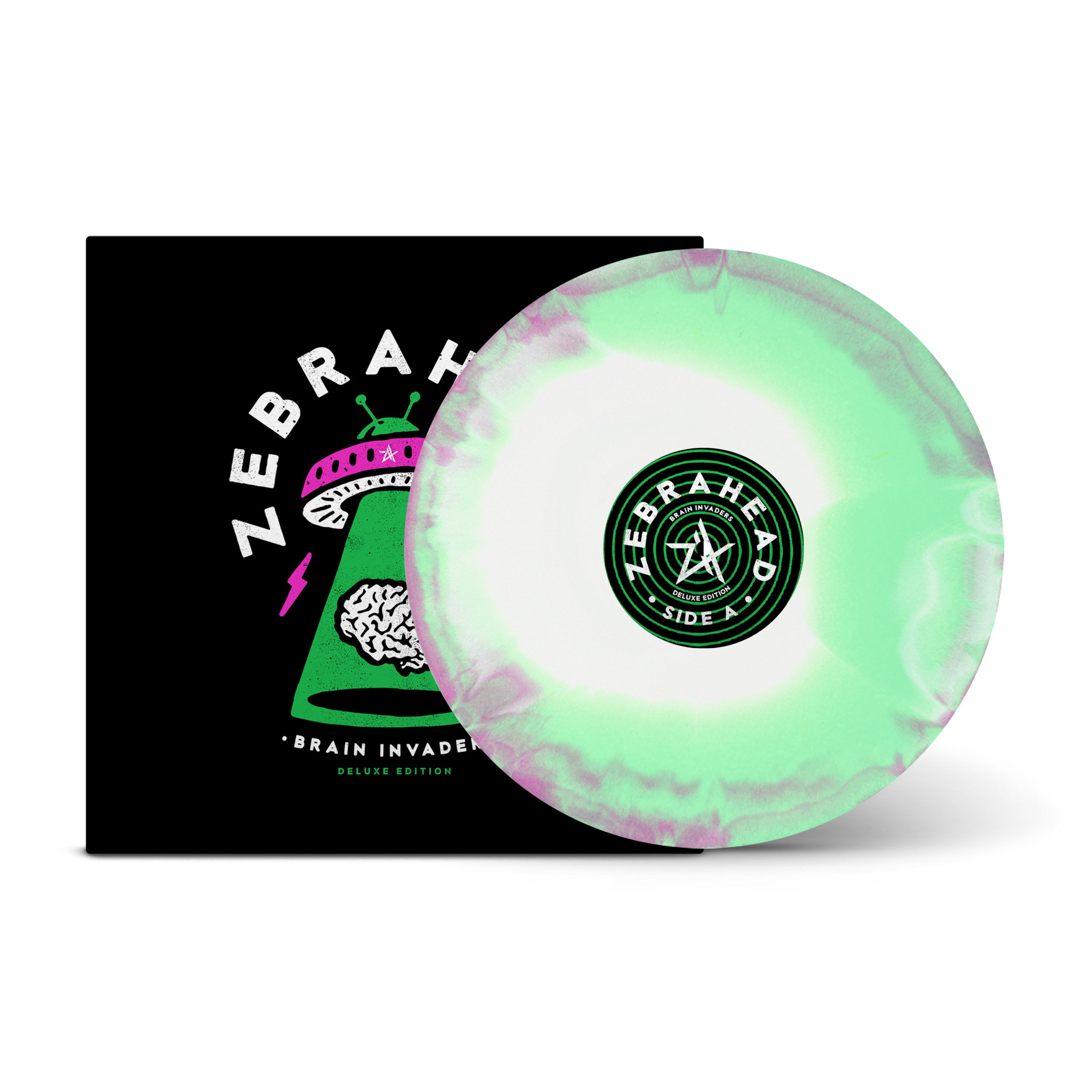 Brain Invaders (Deluxe Edition) Green, White & Purple Tri-Coloured