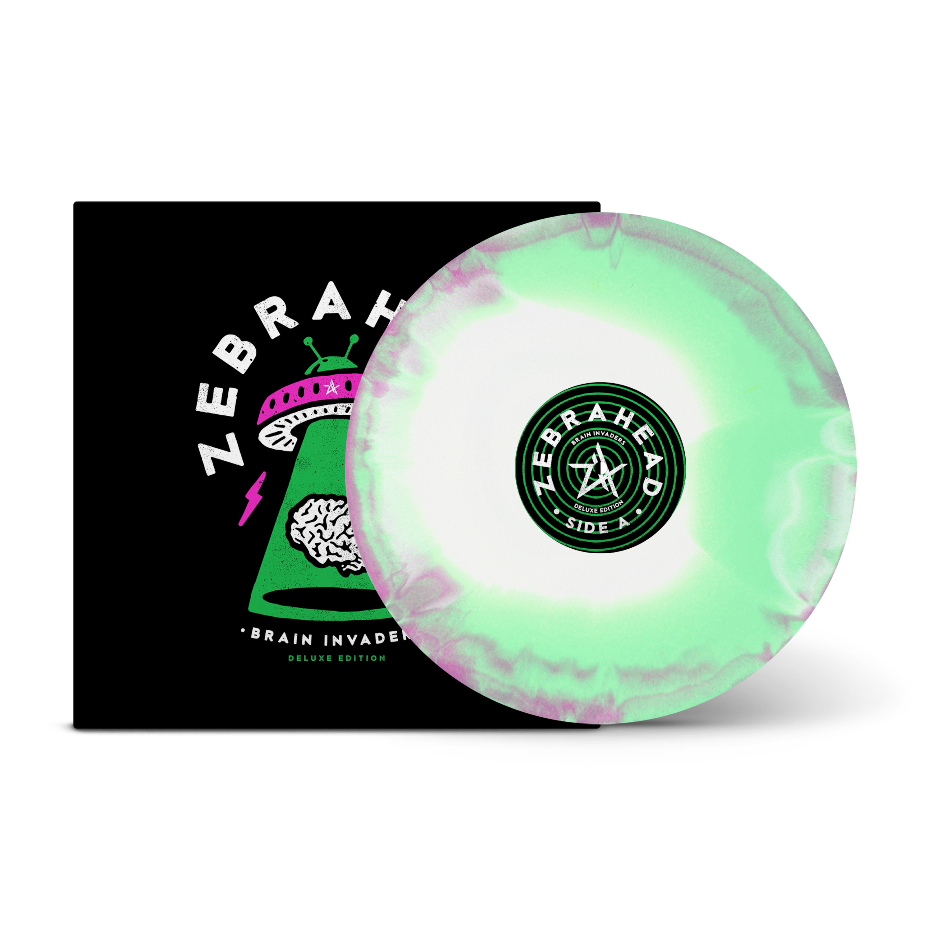 Brain Invaders (Deluxe Edition) Green, White & Purple Tri-Coloured