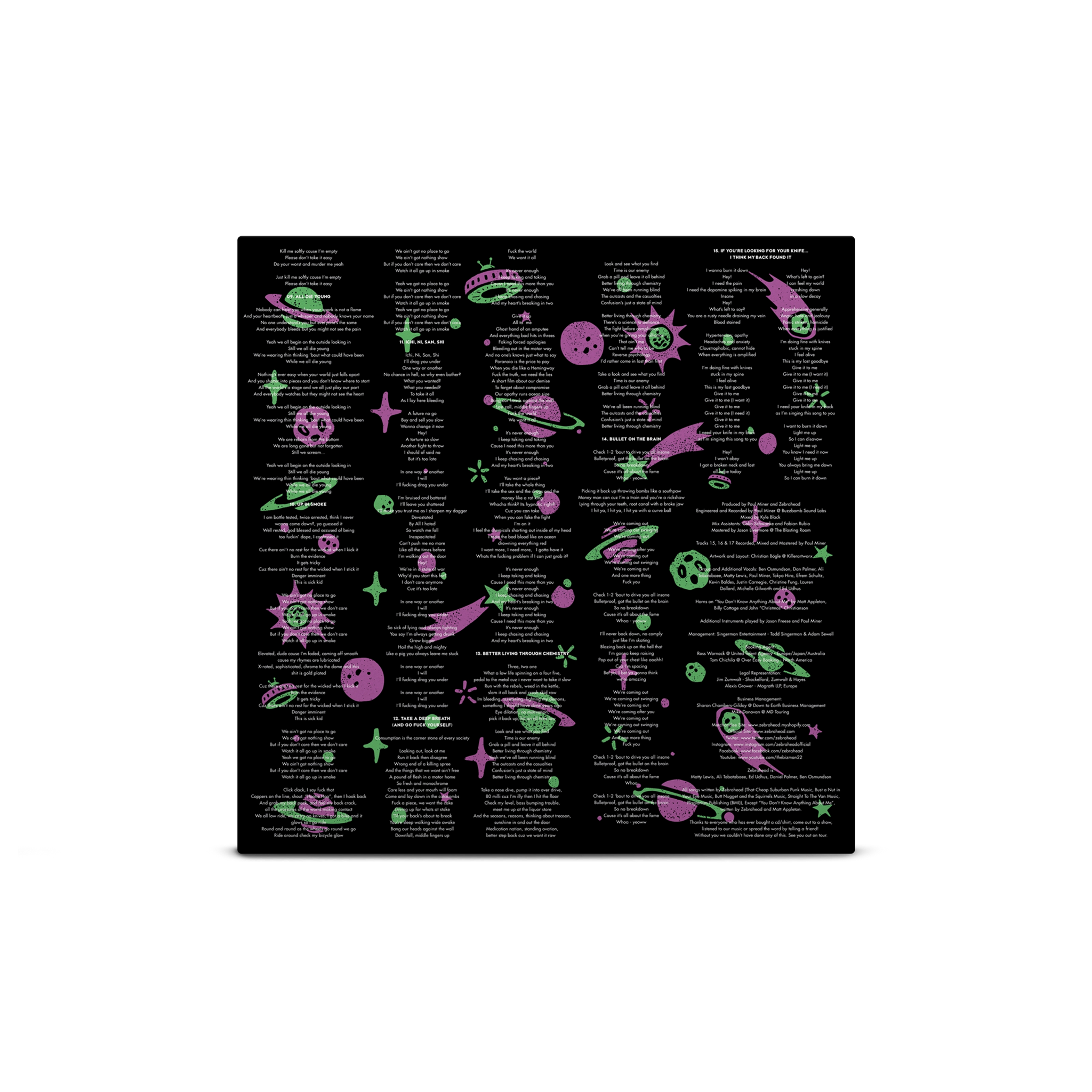 Brain Invaders (Deluxe Edition) Green, White & Purple Tri-Coloured A/B ...