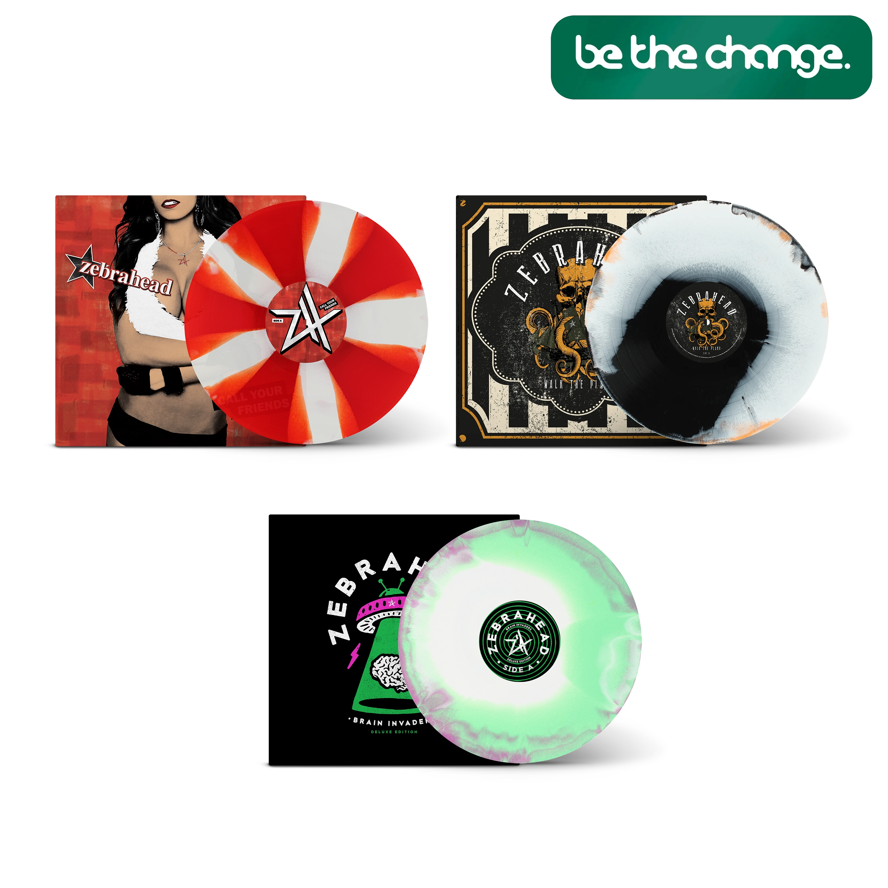 Zebrahead Be The Change Vinyl Bundle – Rude Records Shop