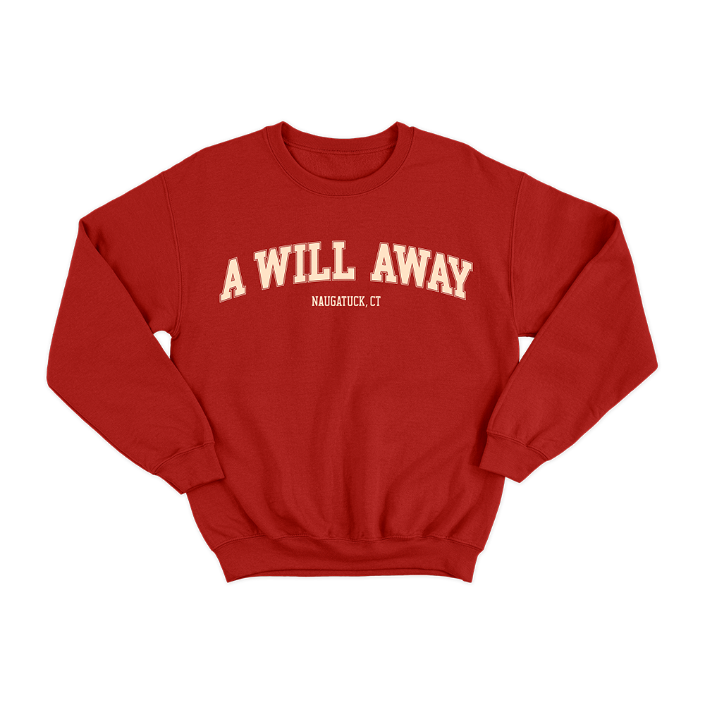 College Logo Red Crewneck