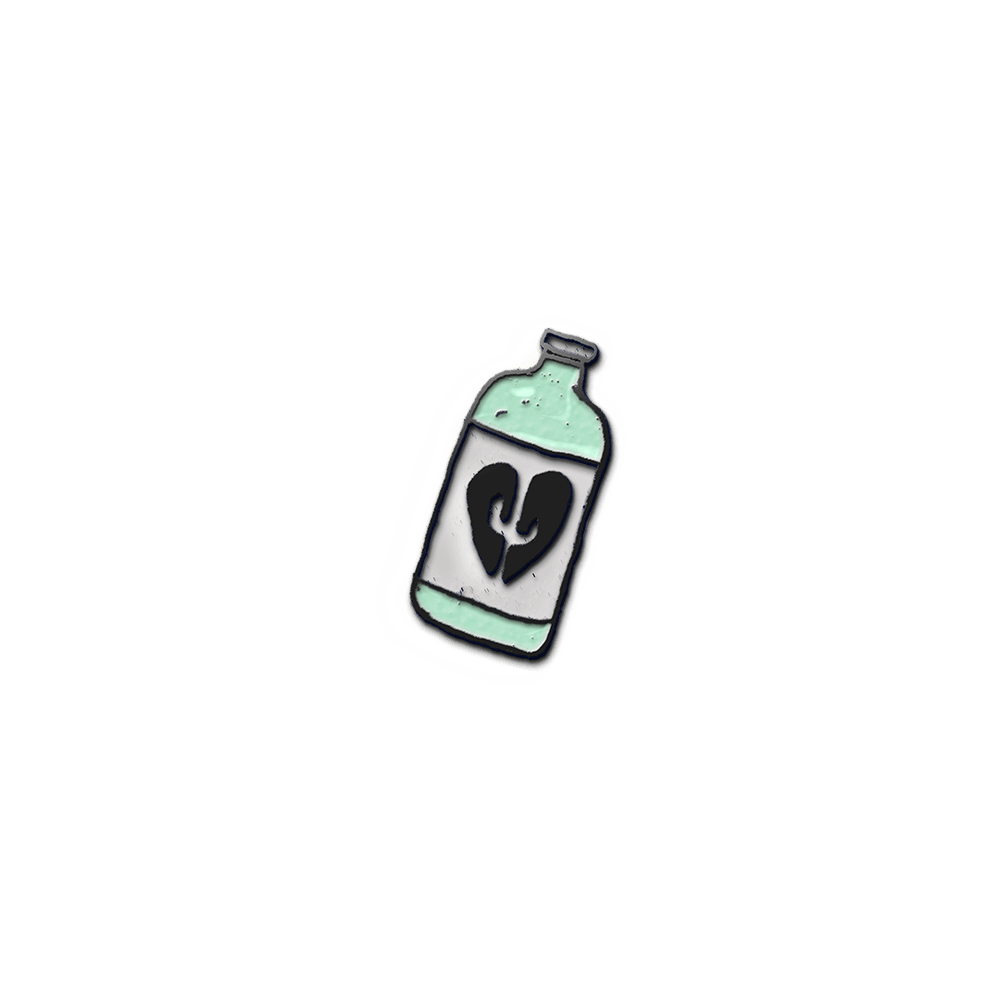 Bottle Enamel Pin