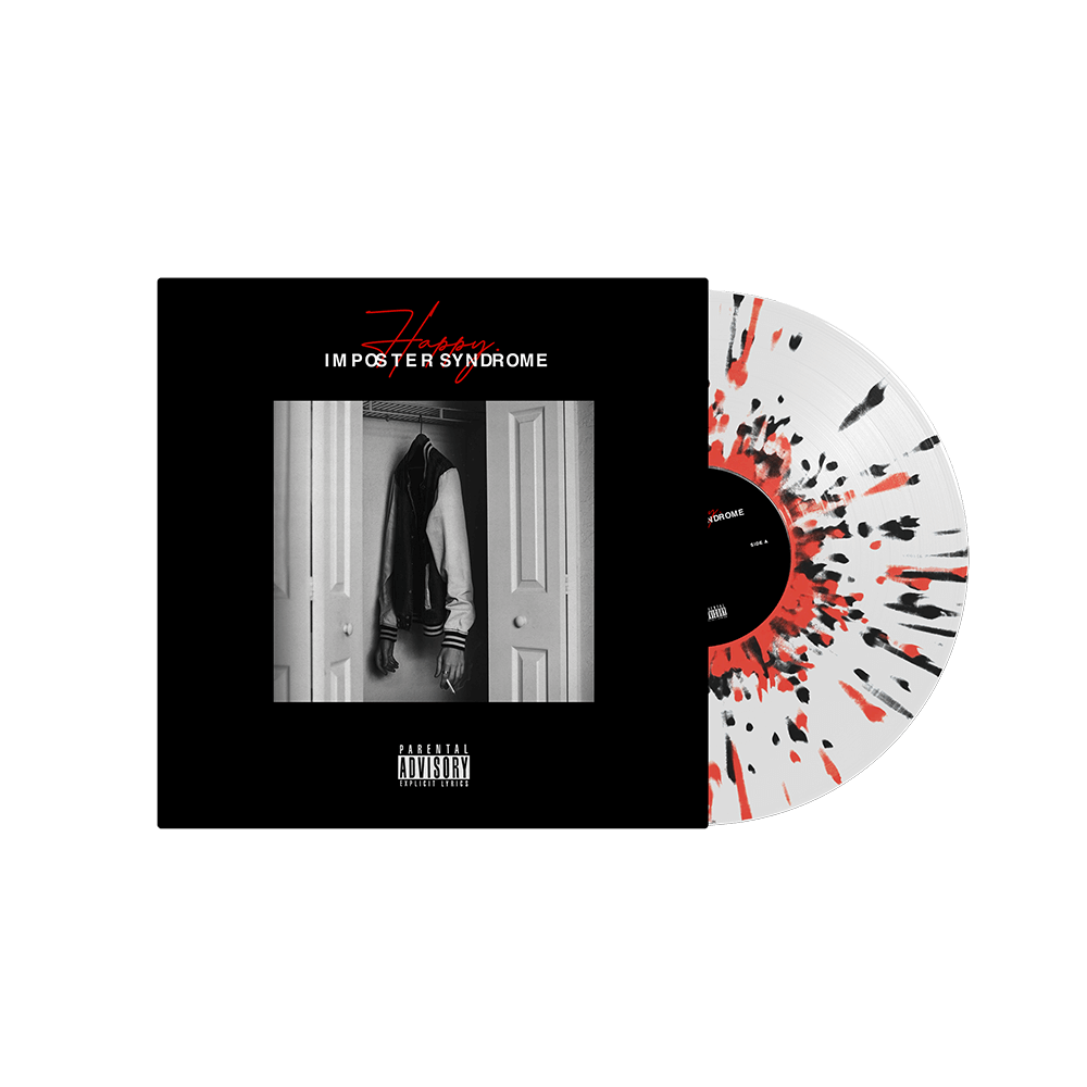 Imposter Syndrome Transparent w/ Red & Black Splatter LP