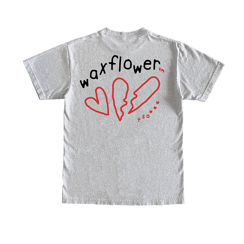 Waxflower-Heart-Grey-Tee-Back